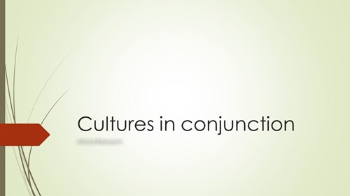 <p>Cultures in conjunction</p>